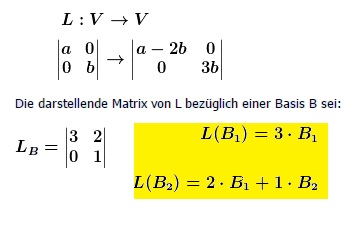 Darstellende Matrix, Lineare Abbildung, Basis | Mathelounge