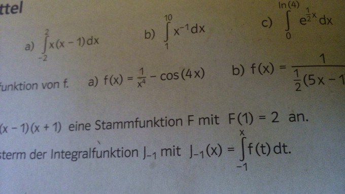 Stammfunktion F Von F X X 1 X 1 Bestimmen Mit F 1 2 Mathelounge