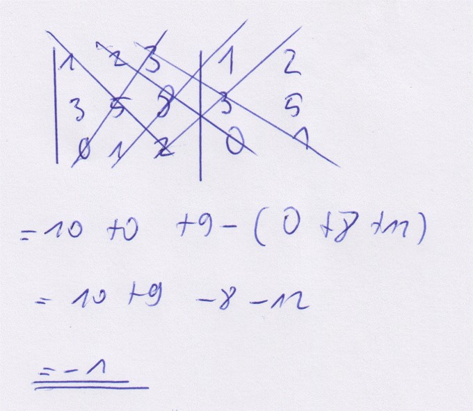Determinante einer Matrix berechnen | Mathelounge