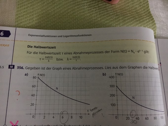 halbwertszeit berechnen | Mathelounge