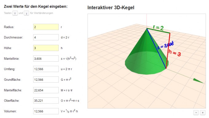 Kegel online berechnen - Neues Programm fertig / Problem ...