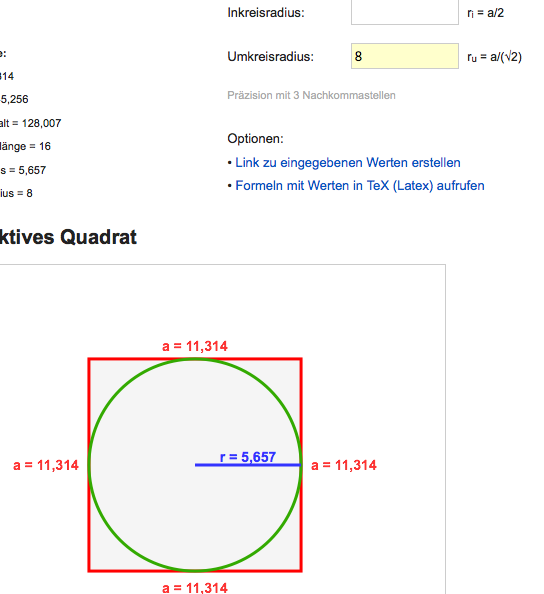 Quadrat online berechnen - Kontrolliere die Lösungen ...