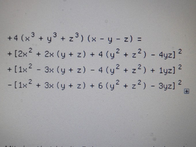 Bitte Um Algebraischen Uberprufung 4 X 3 Y 3 Z 3 X Y Z Mathelounge