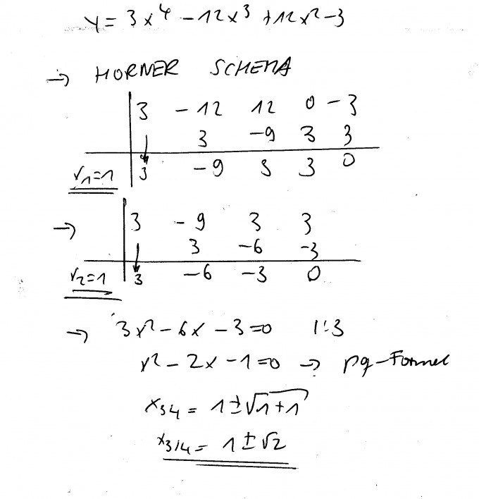 Nullstellen bestimmen Funktion 4. Grades ?! | Mathelounge