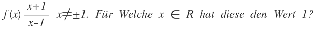 Punktelastizität f'(x)*x/f(x) der Funktion f(x) = (x+1)/(x ...