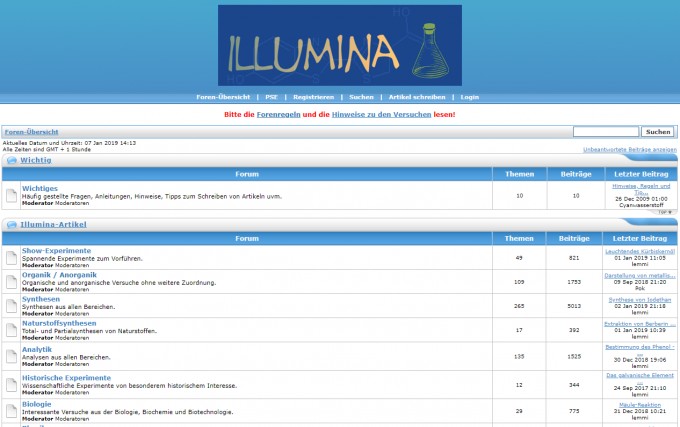 screenshot illumina-chemie