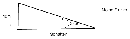 Trigonometrie Wie Lang Ist Der Schatten Eines Maiglockchens Mathelounge