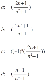 Konvergenz von Folgen und Grenzwert berechnen: (2n+1)/(n² ...