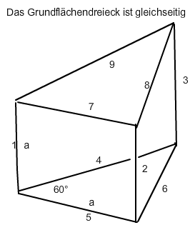 Große Geometrische Körper: Dreiseitiges Prisma