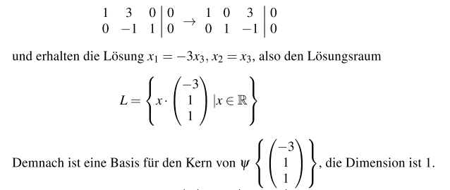 LGS. Wie kommt man auf die Lösung x1 = -3x3,? | Mathelounge