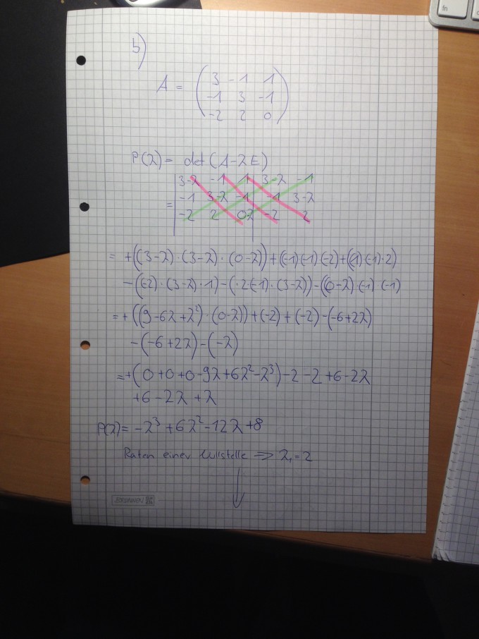 3X3 Matrix Eigenwerte und Eigenvektoren bestimmen ...